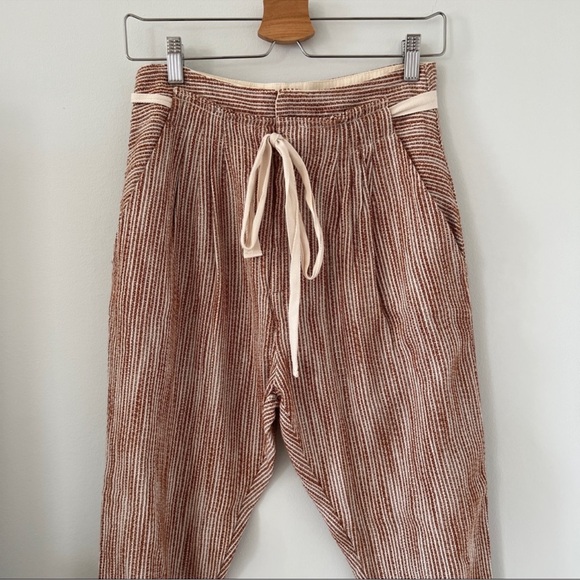Free People Light As Sunrise Caraway Striped Taper Pant - Picture 8 of 11